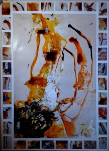 Kunst von Wenni Wellsandt im Büro der LINKEN